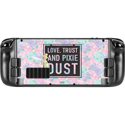 Disney Tinker Bell Love Trust and Pixie Dust Steam Deck Handheld Gaming Computer Skin